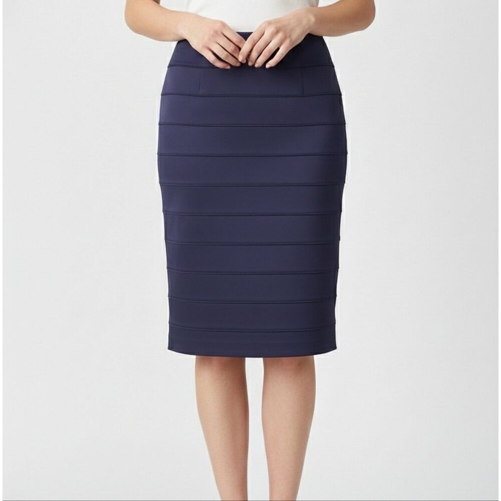 Apt. 9 Women’s Purple Ponte Pencil Skirt Size 8 Career Midi
